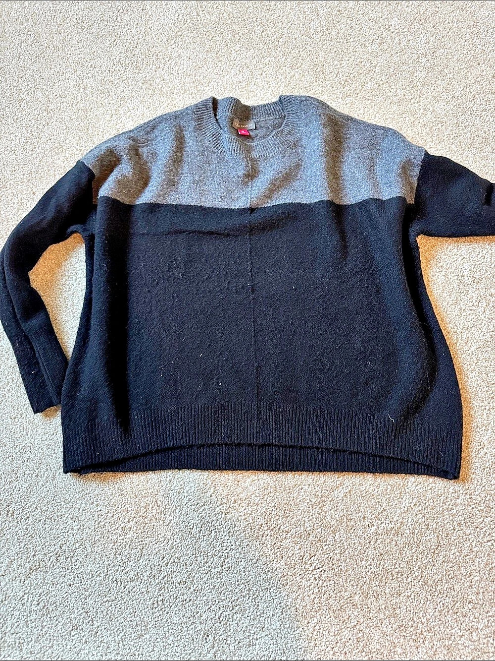 Vince Color Block Crewneck Sweater Set